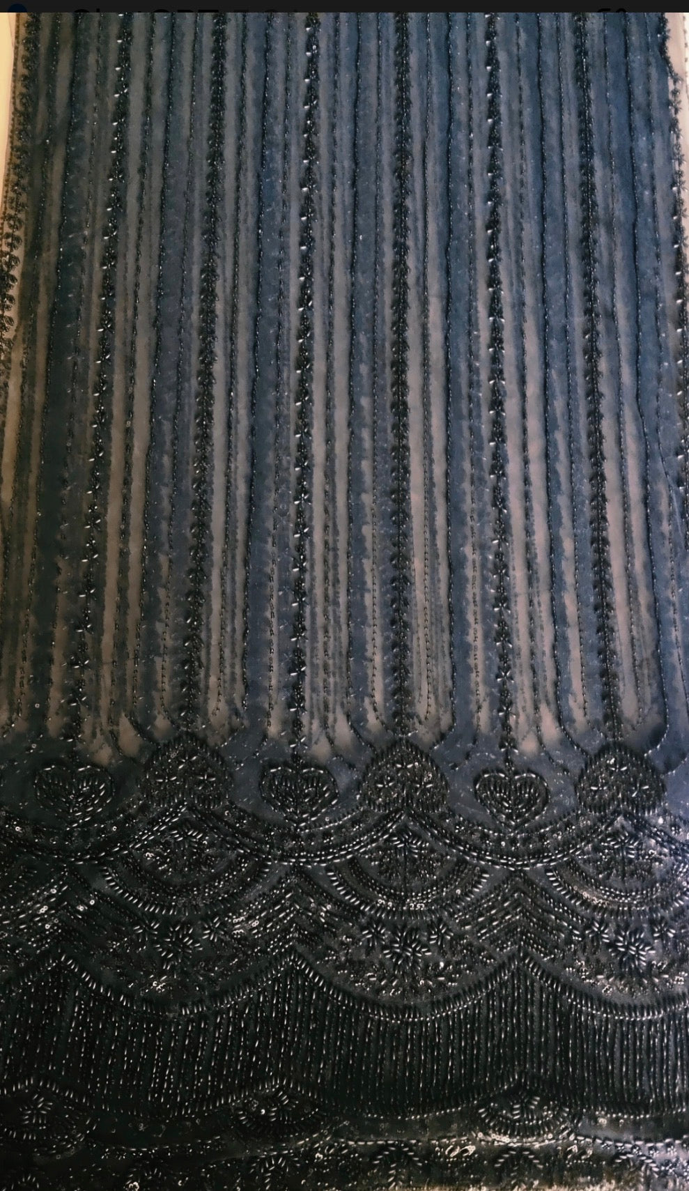 Emerald & Black Couture Drape Set with Embellished Jacket